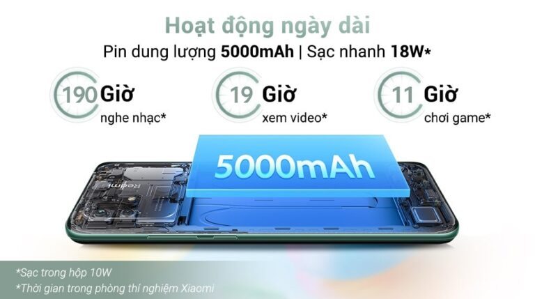 top 10 điện thoại pin trâu