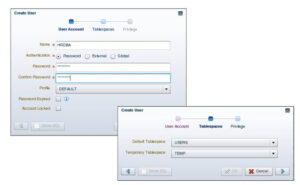 Oracle database - administering user account